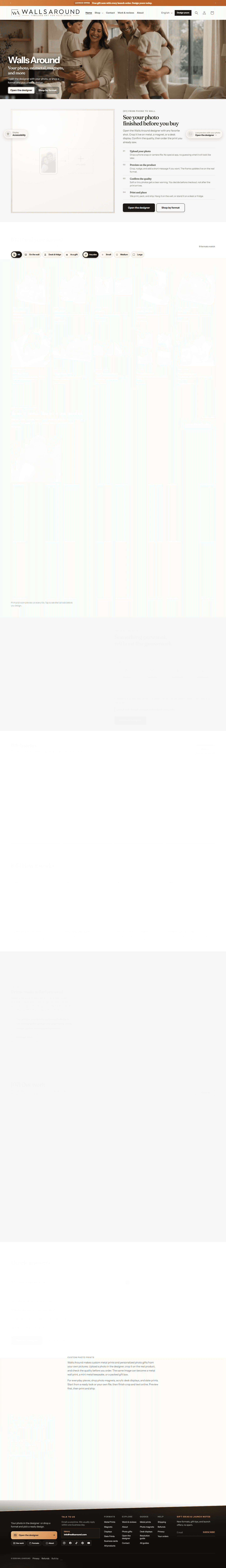 Full Walls Around homepage scroll