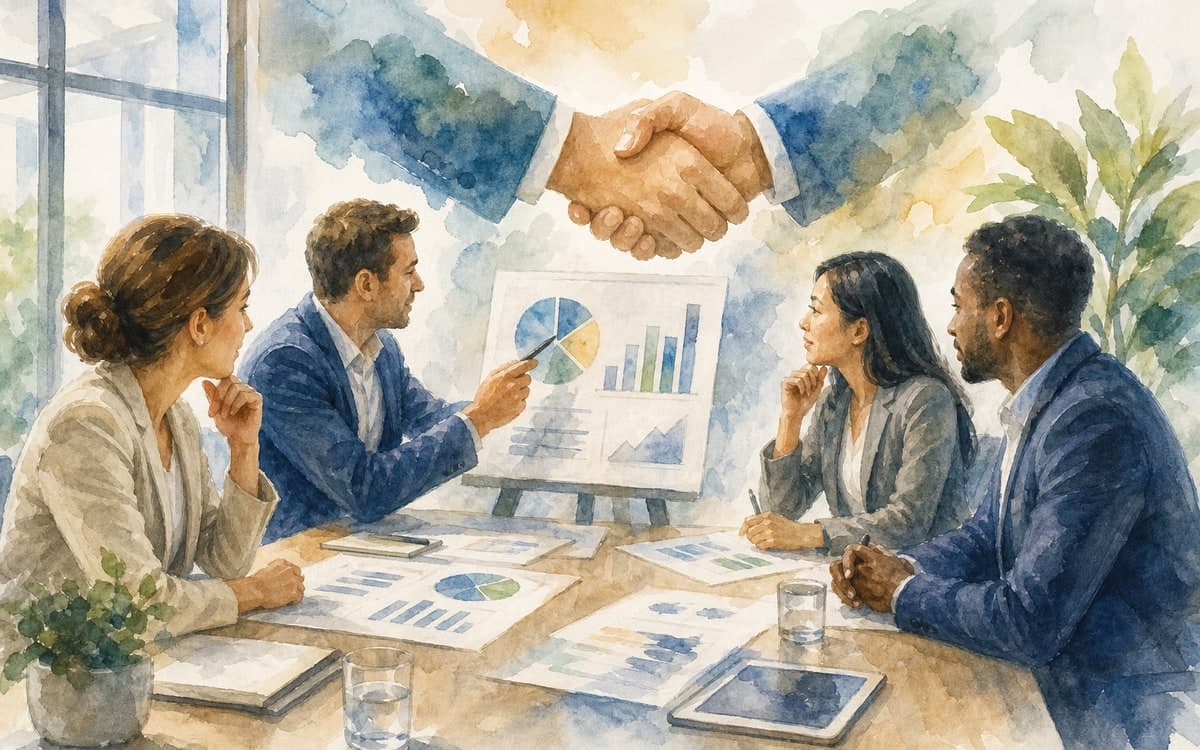 Business consulting strategy session
