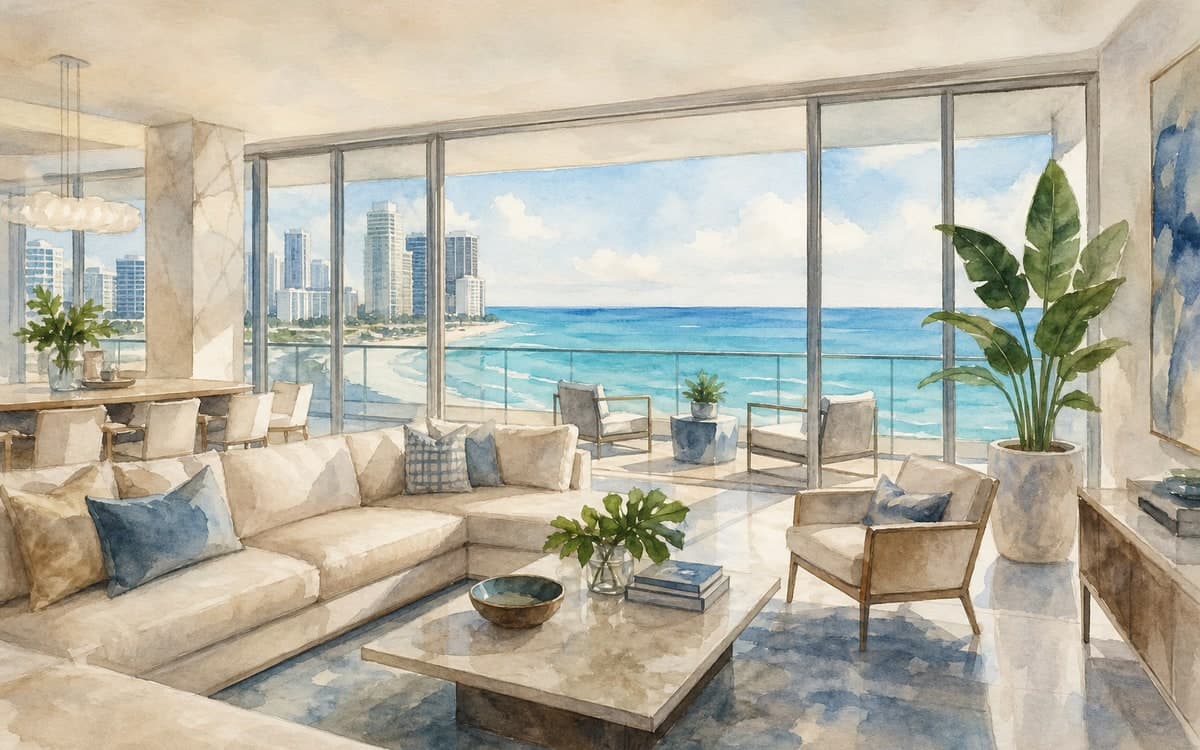 Luxury waterfront property in Miami