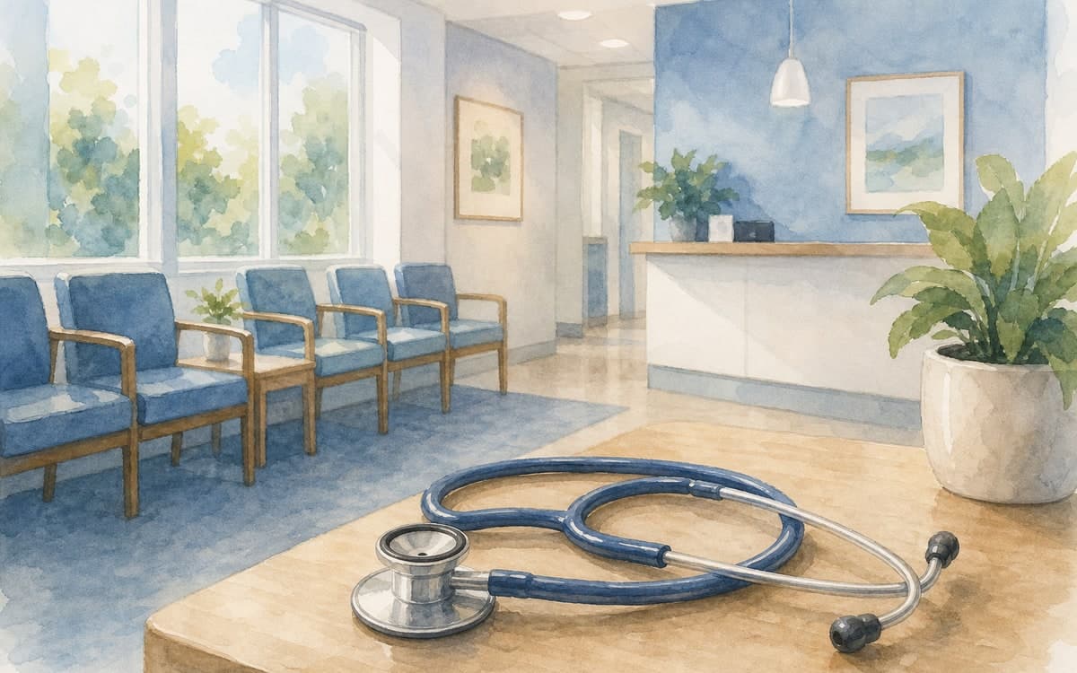 Primary care clinic consultation room