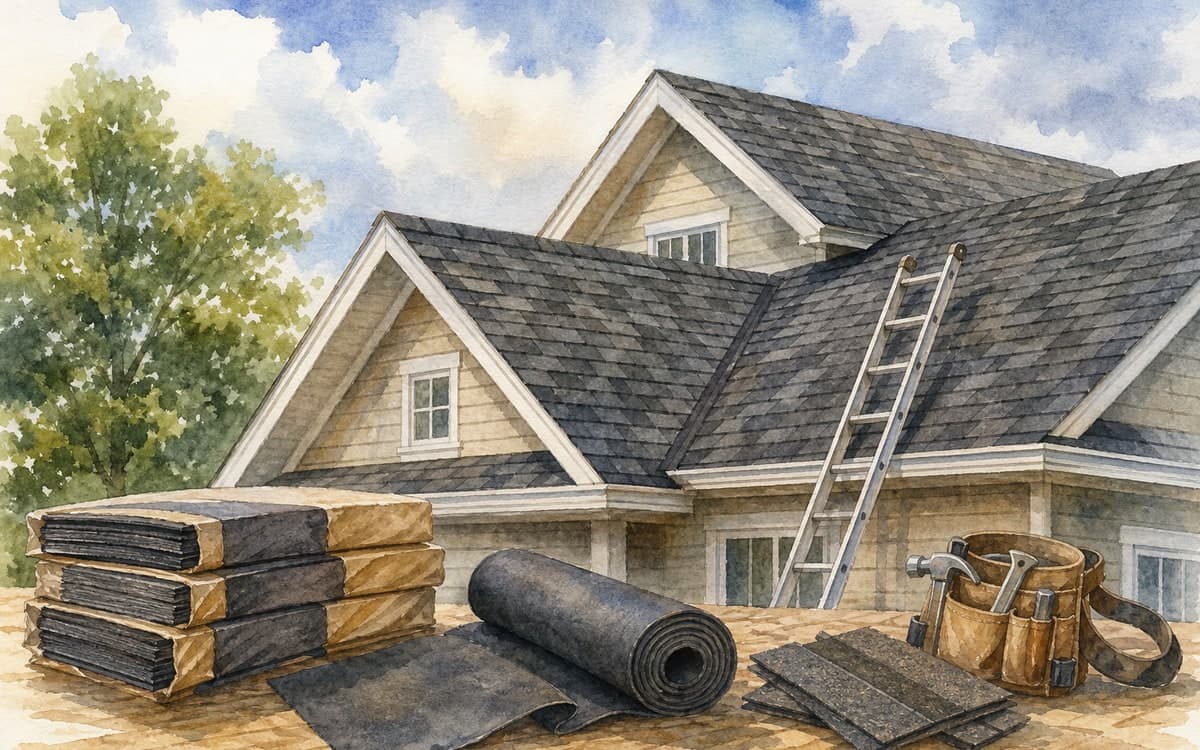 Roofing crew working on a South Florida home