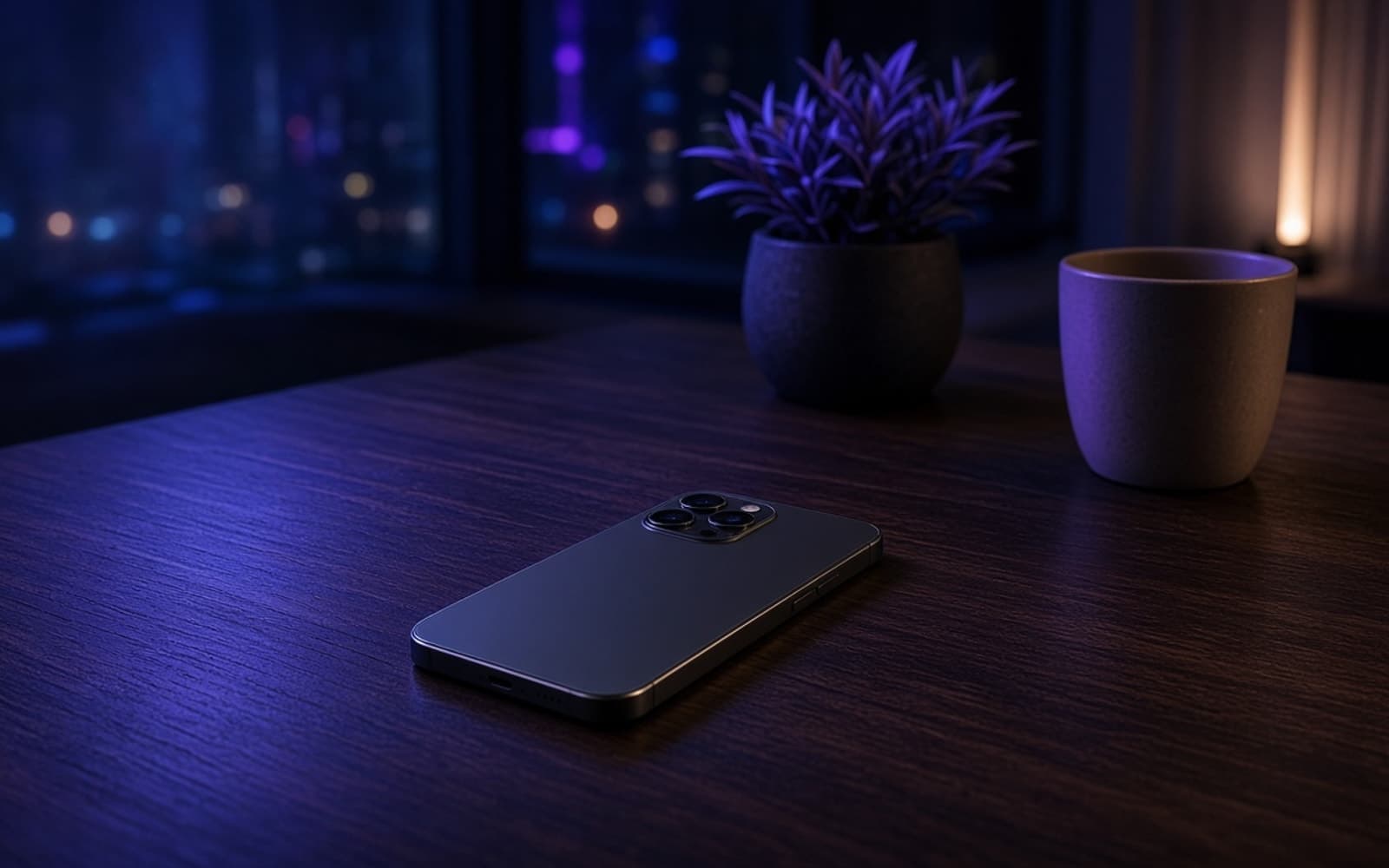 Facebook Ads case study cover: a quiet evening desk in indigo light