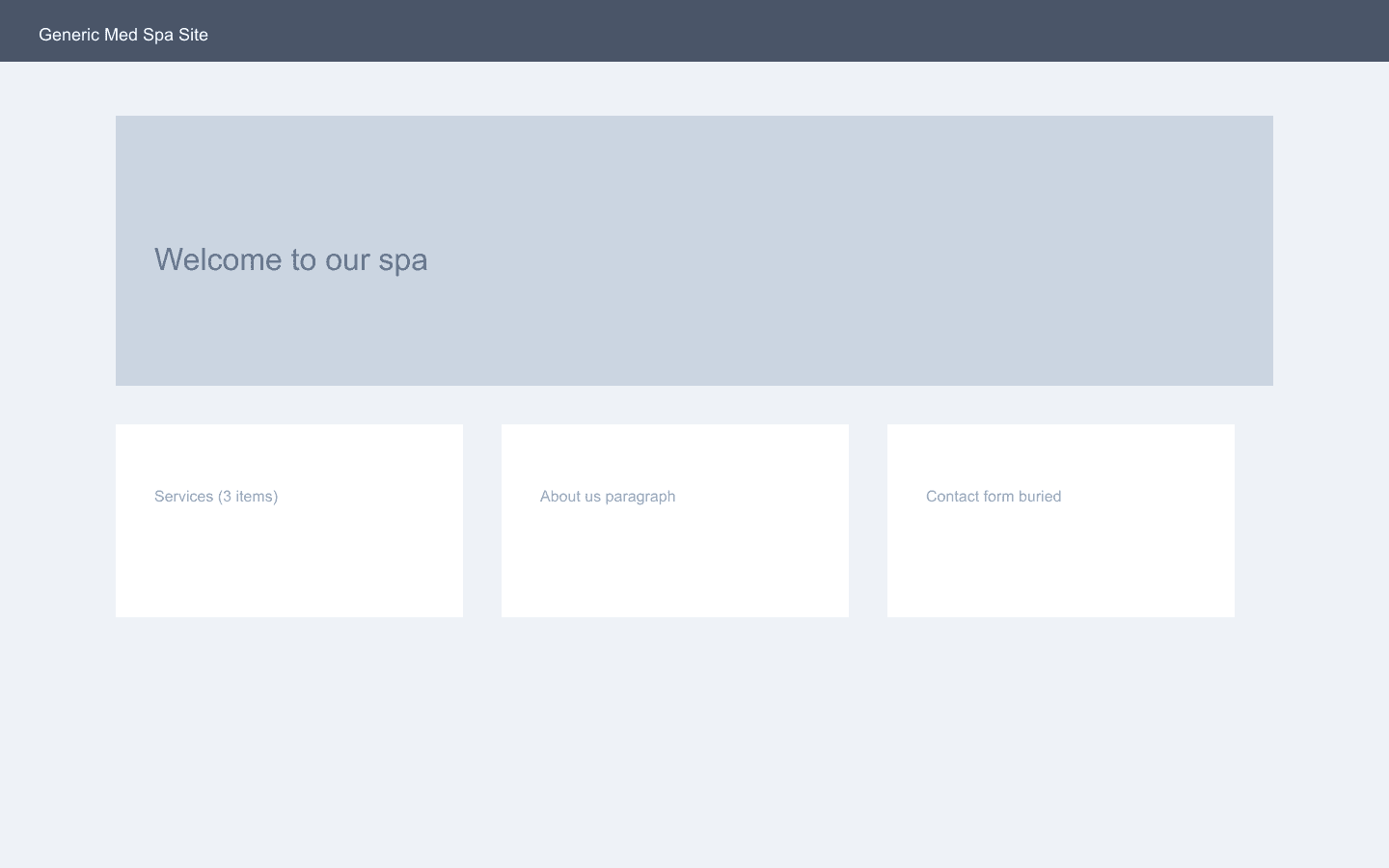 Before redesign