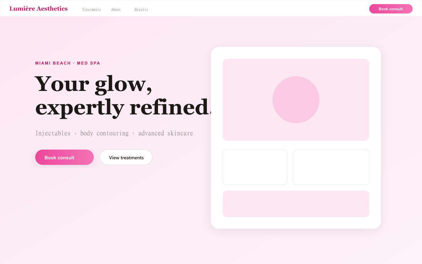 After - live website