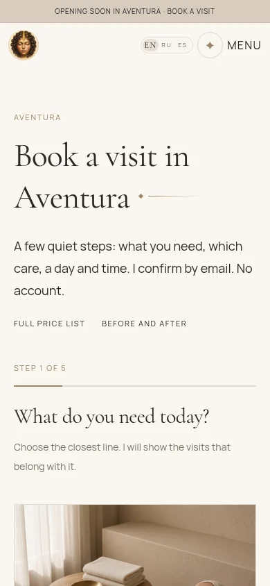 Appointment planning on a phone