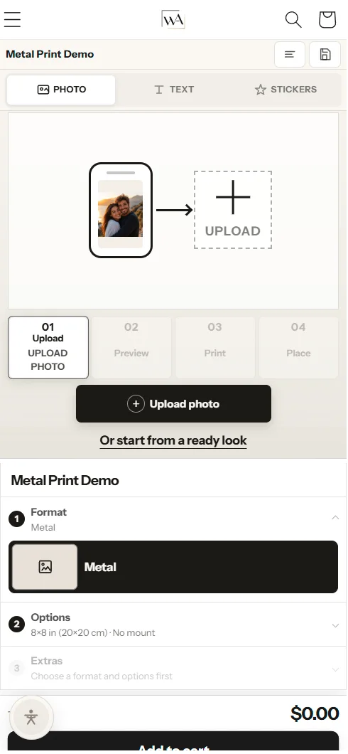 Walls Around mobile designer