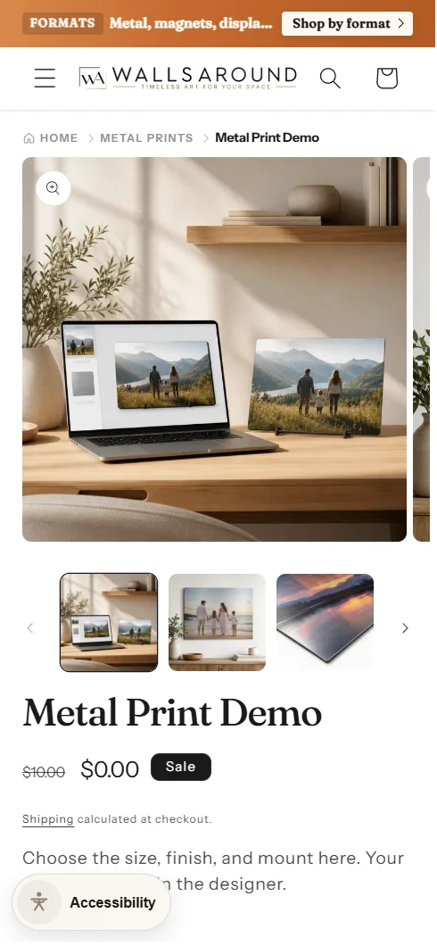 Walls Around mobile product