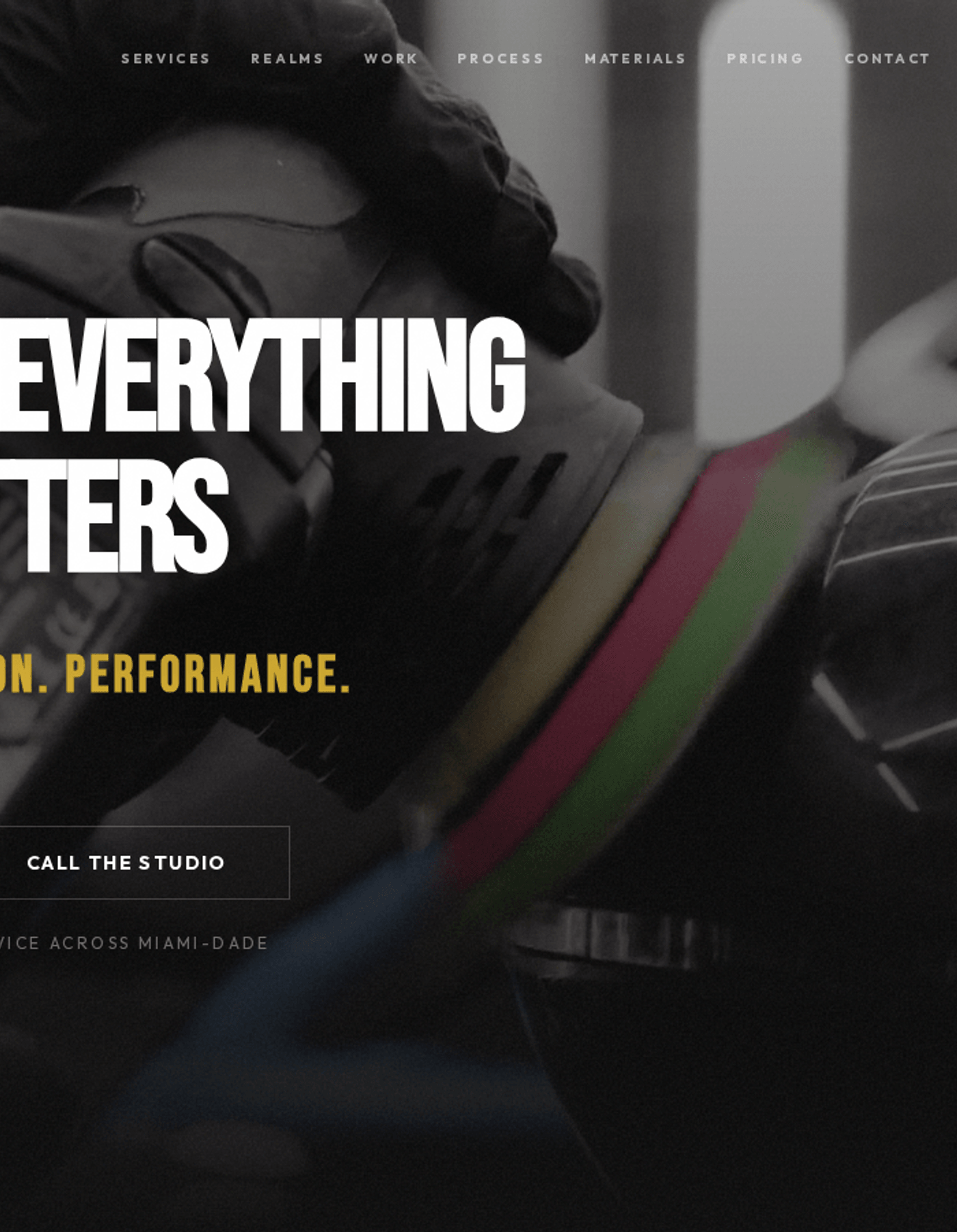 Detail Studio Miami website showcase