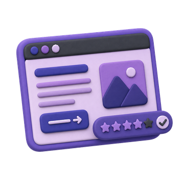 Above-the-fold website layout with proof and CTA
