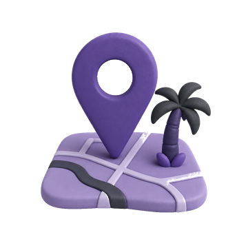 Local Miami map pin for neighborhood targeting
